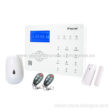 Intruder Alarms, LCD Display, 40 Zones, Contact ID GSM PSTN Module, Landline Cellphone SIM Card